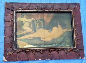 ANTIQUE PICTURE ON THICK PANEL Diego Velazquez Venus Rokeby Venus - Picture 1 of 8