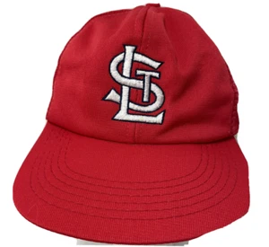 Vintage St Louis Cardinals MLB mesh snapback hat trucker cap red U I I - Picture 1 of 7