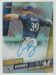 CORBIN BURNES Signed 2019 Topps Finest Rookie Autograph SP RC ON CARD AUTO