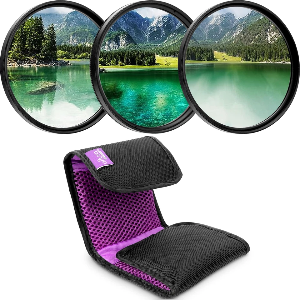 	62MM Lens Filter Kit UV Polarizer Filter Neutral Density ND4 +Lens Filter Case	 - Image 1 of 4