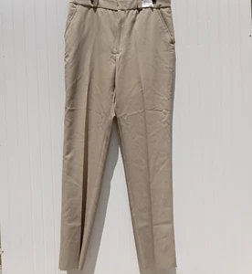 HORACE SMALL Uniform Pants Mens 36 Beige Unhemmed Polyester Khaki Slacks Sentry - Picture 1 of 13