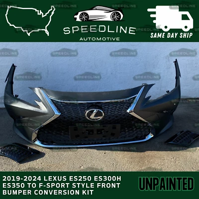 2019-2024 LEXUS ES250 ES300h ES350 To F-Sport Style Front Bumper Conversion Kit Foto 1 de 3