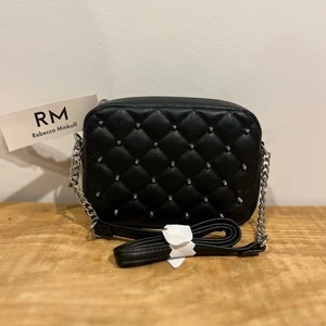 Bolso Bandolera Rebecca Minkoff Nuevo con Etiquetas Mujer Negro Tachonado - Imagen 1 de 4