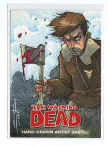 The Walking Dead TWD Comic Book Series 1 Artist Sketch Card 1/1 - Picture 1 of 4