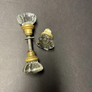 Victorian Glass Door Handles - Picture 1 of 6