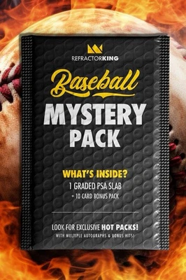 🔥📈 PSA MLB Baseball Mystery Graded Card ~ Guaranteed 9 or 10 + Bonus Card Pack