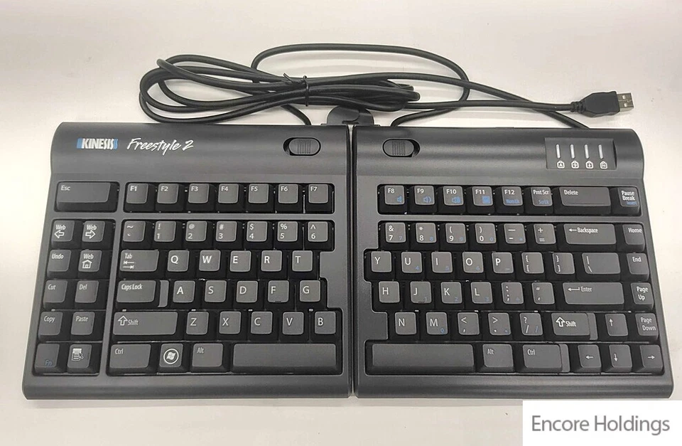 Kinesis Freestyle 2 Split Keyboard for PC - Black KB800PB-US - Image 1 of 1
