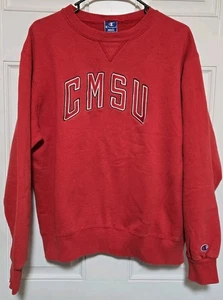 Vintage CMSU Central Missouri State University Sweatshirt Large rot Champion USA - Bild 1 von 7