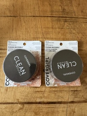 (2) Covergirl Clean Invisible Loose Powder Sealed 0.63 oz 135 - Translucent Deep - Image 1 of 3