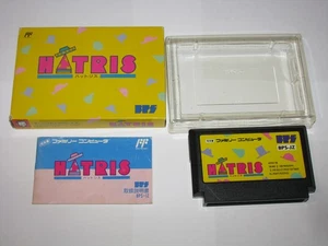 Hatris Famicom NES Japan import +box manual CIB US Seller - Picture 1 of 12