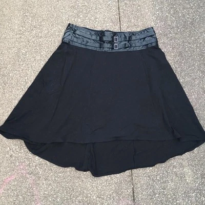 Falda Tripp NYC Daang Goodman Negra Alta Baja Imitación Cuero Hebilla Talla XL Foto 1 de 4