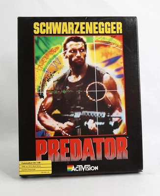 1987 Predator ActiVision CIB C64 Big Box PC RARE - Image 1 of 4