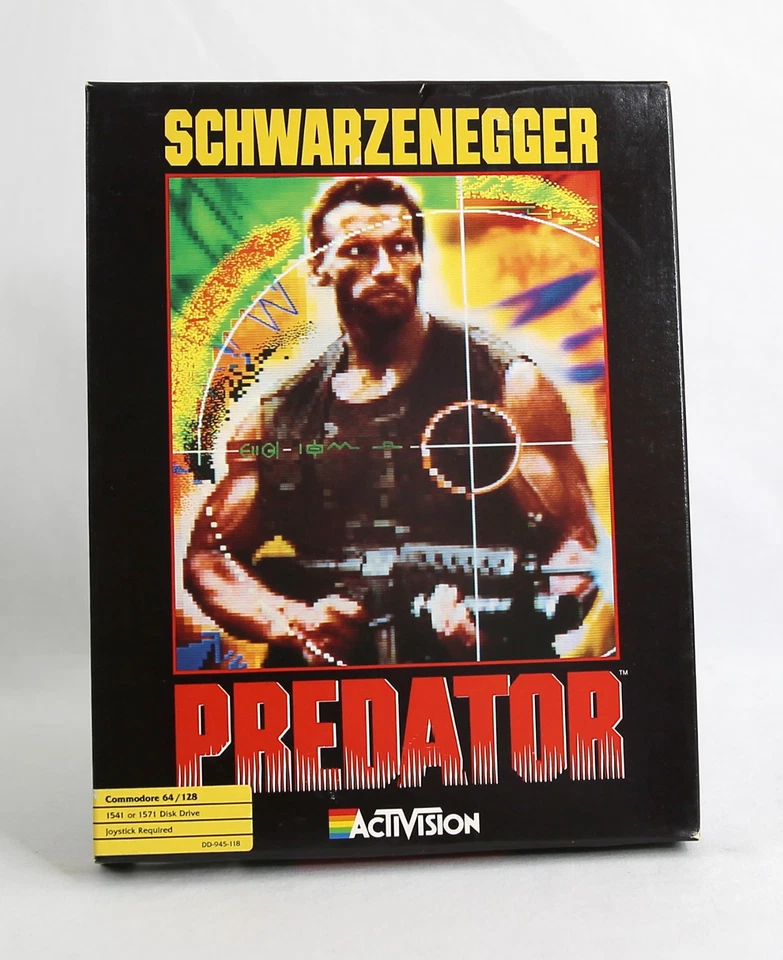 1987 Predator ActiVision CIB C64 Big Box PC RARE - Image 1 of 4