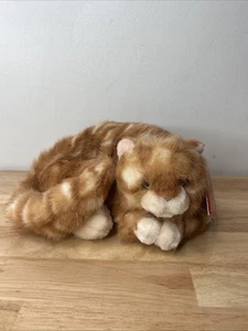 Peluche gatto vintage Russ Brandy realistico arancione realistico tabby nuovo - Foto 1 di 5