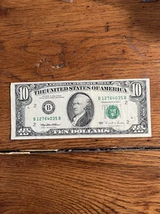 1995 Misaligned $10 Bill - Picture 1 of 2