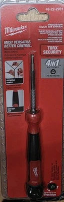 Milwaukee 48-22-2931 4-in-1 TORX Security Precision Multi-Bit Screwdriver NEW - Image 1 of 2