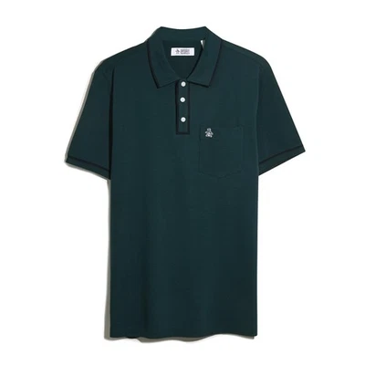 ORIGINAL PENGUIN EARL PIQUE POLO SHIRT/REFLECTING POND - MEDIUM DHL NEXT DAY - Image 1 of 2