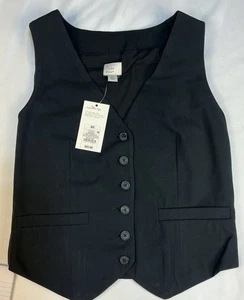 Universal Thread Button Black Women’s Vest Size XS - Picture 1 of 6