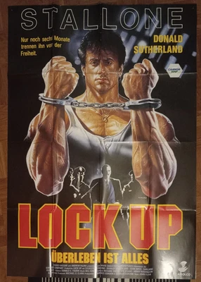 LOCK UP Kinoplakat A0 Sylvester Stallone Donald Sutherland seltene Casaro Grafik - Bild 1 von 4