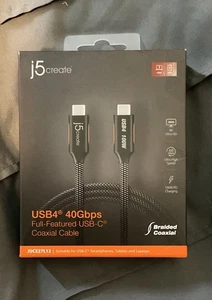 J5 Create USB4 Full Featured USBC Coaxial Cable - Photo 1 sur 2