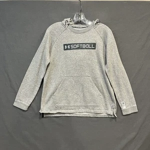 Under Armour Softbol Sudadera con Capucha Mujer Pequeña Gris Sudadera con Capucha Rendimiento - Imagen 1 de 8