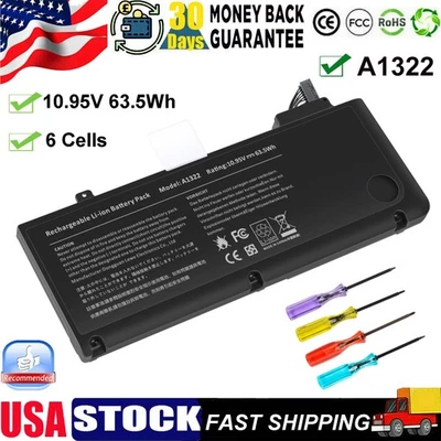 Batería A1322 A1278 para MacBook Pro 13 pulgadas mediados de 2009 2010 2012 finales/principios de 2011 Foto 1 de 4