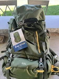 Slumberjack Dallas Divide 65L Backpack/Green / Tactical Backpack Camping Hiking - Picture 1 of 9