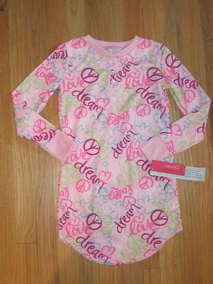 Niña Multicolor SIGNOS DE PAZ FLORES ROSA CLARO CAMISÓN ROPA DE DORMIR PIJs NUEVO CON ETIQUETAS 6 6X Foto 1 de 4