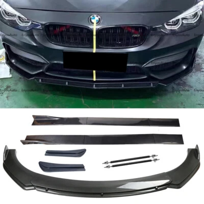 For BMW 640i 650i Coupe Front Bumper Lip 86" Side Skirt Rear Bumper Carbon Fiber Foto 1 de 4