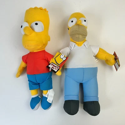 Peluche de Los Simpson Bart Homer 2005 Nanco 20th Century Fox nuevo con etiquetas Foto 1 de 4