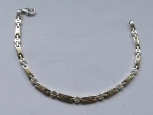 pulsera maciza plata 925 simple atemporal alrededor de 1970 bracelet silver - Imagen 1 de 5