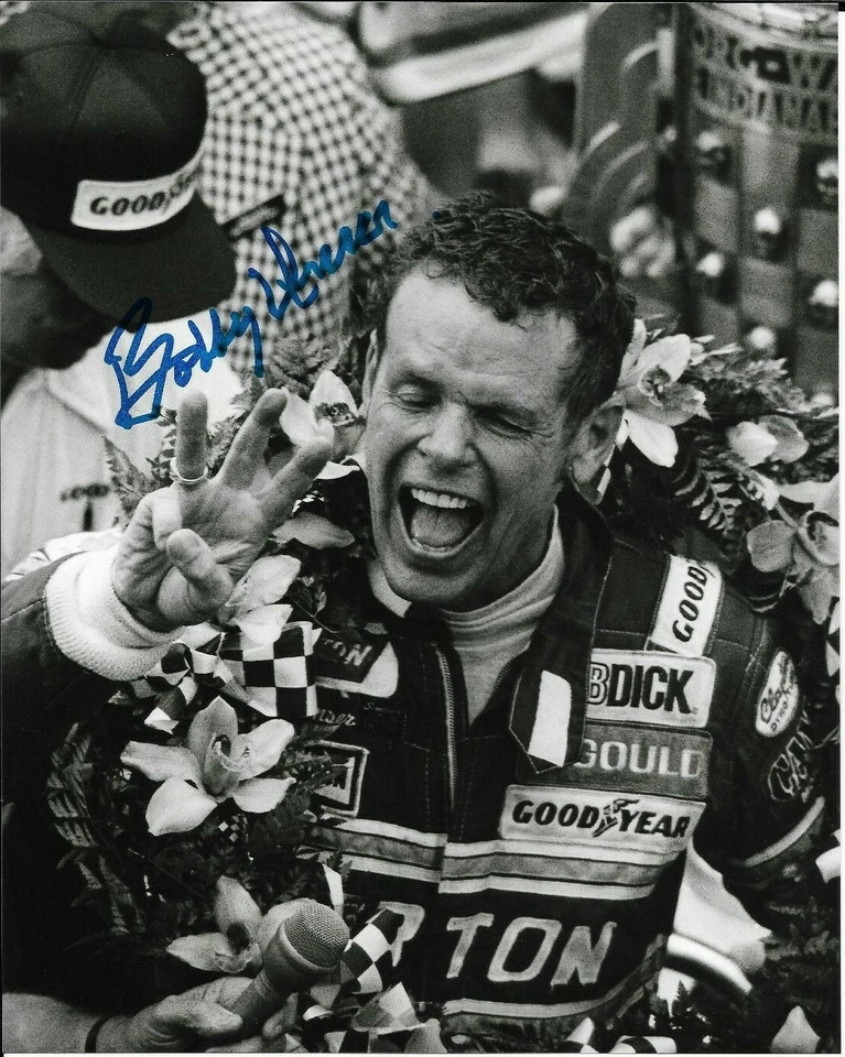 FOTO 8X10 FIRMADA POR BOBBY OUR INDY INDIANAPOLIS 500 COCHE GANADOR DE CARRERAS AL IMS  Foto 1 de 1
