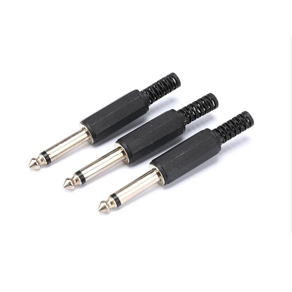 Mono Jack Plug6.35MM Microphone Plug 6.5Audio Connector Socket Solder Connectors - Image 1 of 4