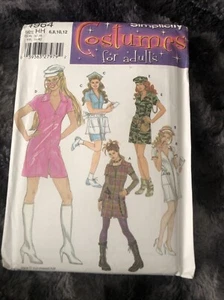 Simplicity 4964 Damen Kostüm Schnittmuster Größe 6-12 ungeschnitten Krankenschwester Kellnerin Y2K - Bild 1 von 3