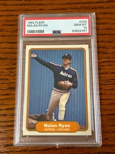 1982 FLEER NOLAN RYAN #229 HOUSTON ASTROS PSA 10 GEM MINT 93622391 - Picture 1 of 2