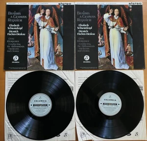 SAX 2430-1 ED1 Brahms A German Requiem Klemperer NEAR MINT 2LP Columbia 1st B/S - Picture 1 of 9