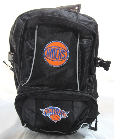 NBA New York Knicks Embroidered Adult 3 Compartment Backpack Concept One Cover