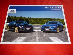 Folleto folleto SUBARU WRX STI tipo GJ ""Final Edition 1/122" modelo especial folleto 2018 - Imagen 1 de 1