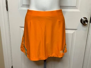 Wilson Orange Blue Pleated Side Mini Skort, Size Large - Picture 1 of 7