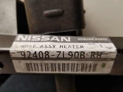 Conjunto de tubo y manguera de calefacción Pathfinder 2005-2012 OEM Nissan 92408-ZL90B Foto 1 de 4