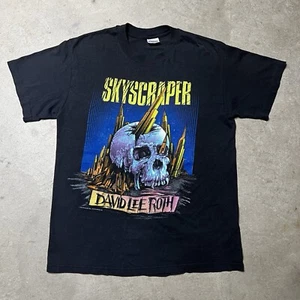 Vintage 1988 David Lee Roth Skyscraper Rock Concert Band Tour T-Shirt - Picture 1 of 6