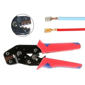 Ratchet Crimper Plier Crimping Tool Kit for AWG22-16 Cable Terminals - Picture 1 of 6