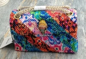 Kurt Geiger X Matthew Williamson Mini Kensington Clear Crystal Crossbody Bag - Picture 1 of 9