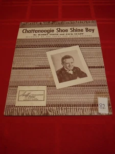 Zapato Chattanoogie Shine Boy Partitura Cartas de Acordes Letras 1950 Red Foley Acuff - Imagen 1 de 5