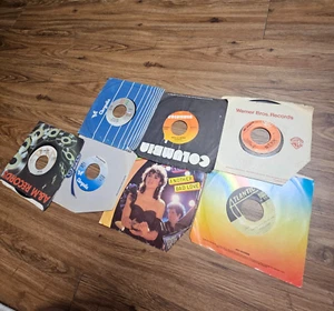 Lot of 7 45 Rock Vinyl Records Foreigner, Men At Work, Billy Idol, Styx VG+/VG+ - Picture 1 of 10