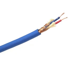 Cable de micrófono blindado 10' Belden 1813A azul 2 conductores calibre 24 baja impedancia - Imagen 1 de 1