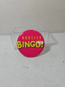 Cool. """HOOSIER BINGO""" PINBACK BUTTON 2 1/5" WIDE - Picture 1 of 2