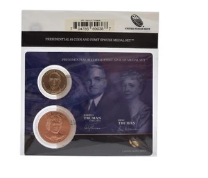 Harry S & Bess Truman 1 $ Münze First Spouse Medal Set 1st Lady Presidential 2015 - Bild 1 von 3