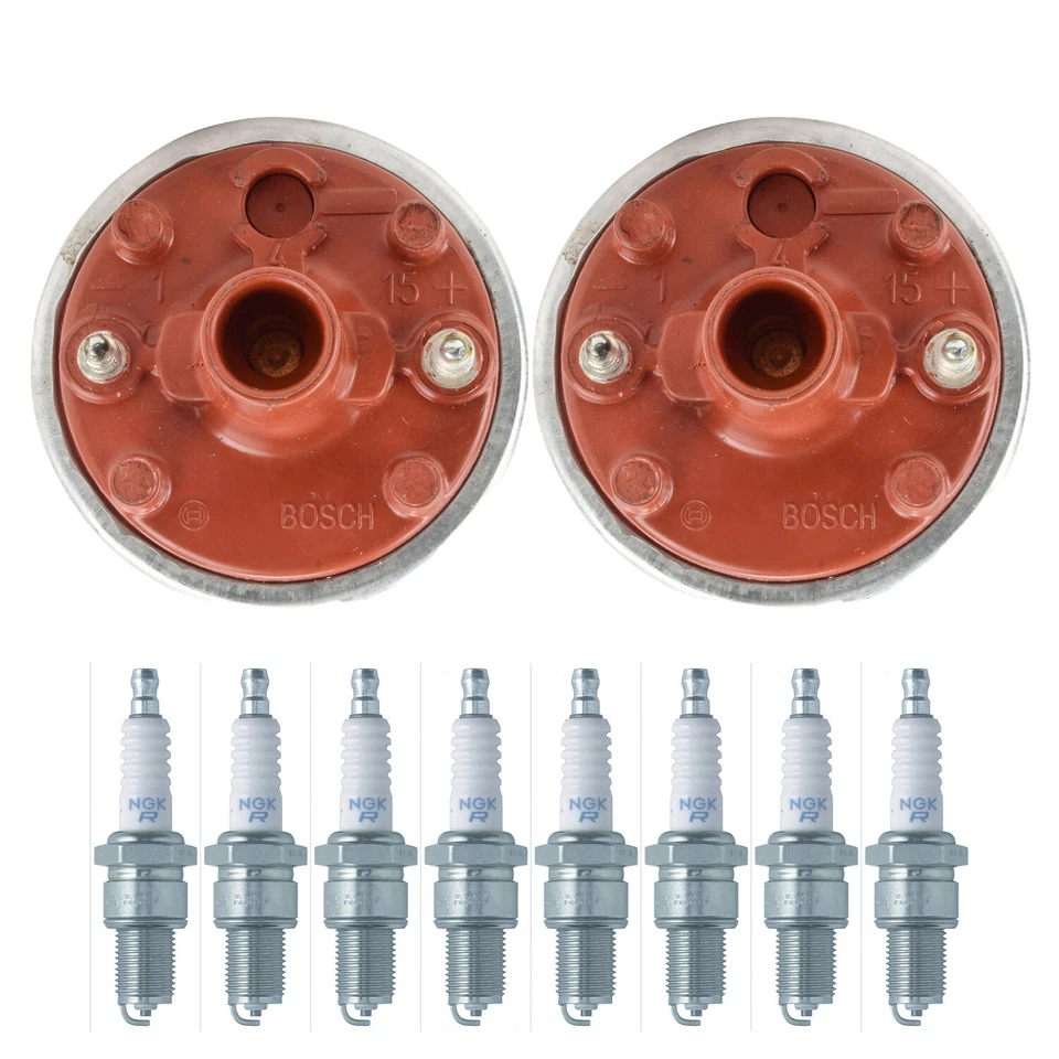 Kit de vela de ignição Bosch 2 bobinas de ignição NGK 8 padrão para 928 Bora Discovery V8 - Imagem 1 de 1