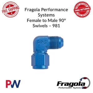 Fragola Performance Systems 498103-BL-Female to Male 90? Swivels ?Universal - Picture 1 of 6